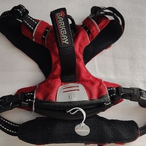 Barkbay Medium Red Dog No Pull Harness with Secure Fit